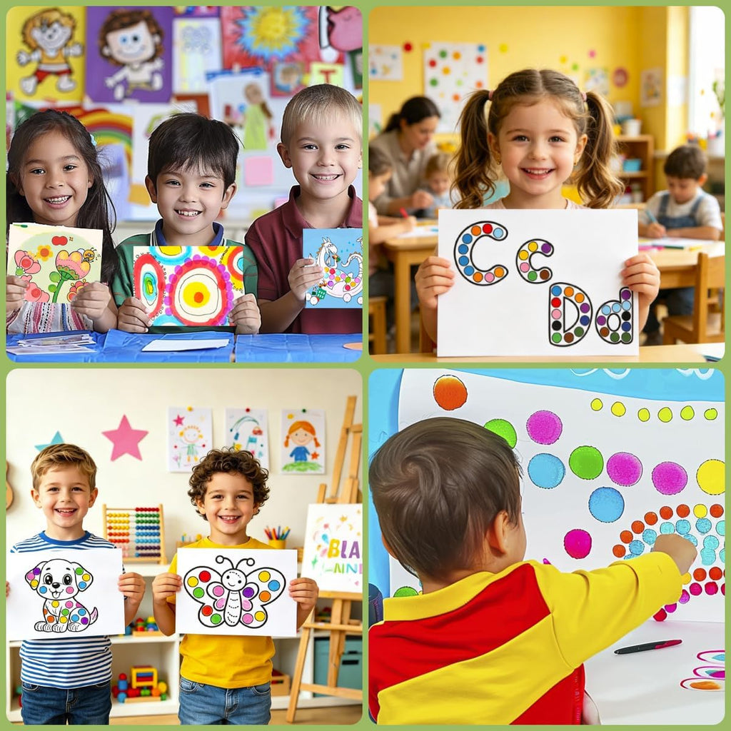 24 Color Dot Markers for Kids Washable Bingo Markers Dot Paint Marker Set small 24