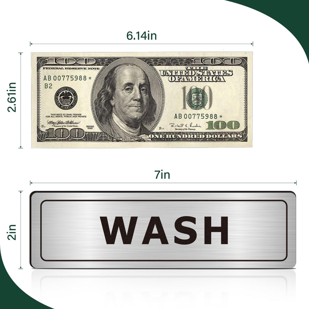 Wash Rinse Sanitize Sink Labels, Bilingual English Spanish 3 Compartment Sink Stickers, Employees Must Wash Hands Sign for Commercial Kitchen, Restaurant, Food Truck, Food Service, 4 Pack Brushed Aluminum Wash/ Rinse /Sanitize/ employees-Spanish