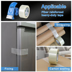 BOMEI PACK 3Rolls Filament Strapping Tape 2Inch with Dispenser, Heavy Duty Fiberglass Reinforced Packing Tape for Shipping, Cross Bi Directional Filanent Tape 2inch x 30Yds x 5.9Mil, Total 90Yds 3