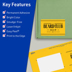 Avery® Printable Rectangle Labels, Sure Feed® Technology, 2" x 3-1/2", Bright Yellow Labels, Print-to-The-Edge, Laser/Inkjet Printable, 320 Total, Great for Mailing and Candles 320 labels