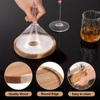 Margarita Salt Rimmer, Non-slip Solid Wood Salt Rimming Tray