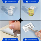 CLABEL 1.57"x1.18" Label Maker Tape 221D 320D Label Print Paper Standard Laminated Office Oil Proof Tearproof Labeling Tape for Home Office Address Warehouse (800 Labels/Roll,1 Roll) 1.57"x1.18"(40x30mm）Upgraded