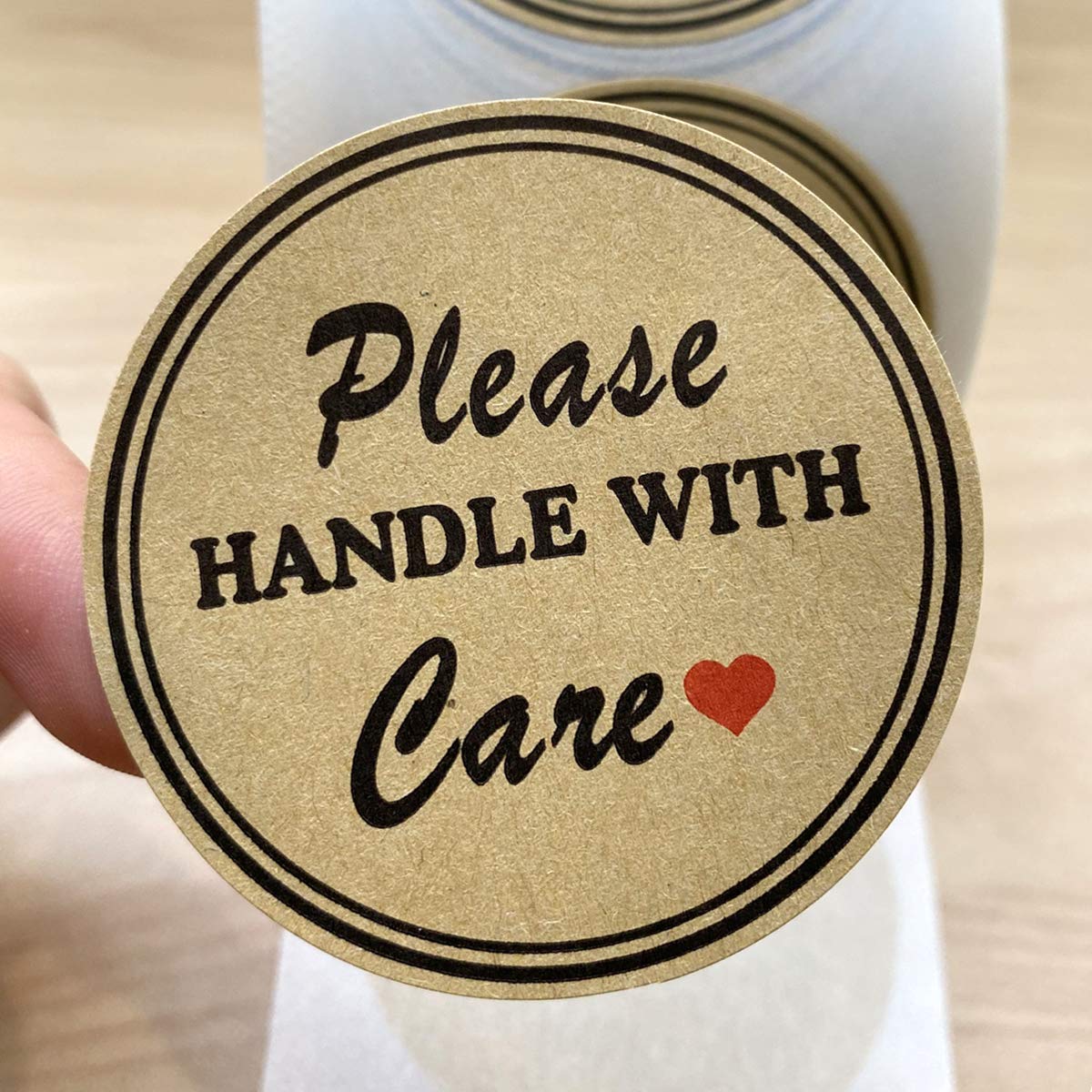 Fragile Handle with Care Stickers,Shipping Warning Labels for Packing,2 Inch Mailing Shipping Moving Packing Stickers for Small Business,500 Pcs