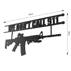 No Trespassing Sign "You're In Range" Metal Wall Tree Hanger Decor – Outdoor Indoor Gun Owners "We Don't Call 911" Monogram Display – Heavy Duty Steel Security Warning – Home Protection – 12.5" Tall We Don't Call 911