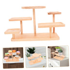 Space-Saving Wooden Jewelry Display Rack for Craft Shows Decor Makeup and Home Decor