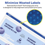 Avery® Matte White Removable Rectangle Labels, Sure Feed® Technology, 3-1/4" x 8-3/8", 75 Removable Labels, Laser/Inkjet Printable 75 labels