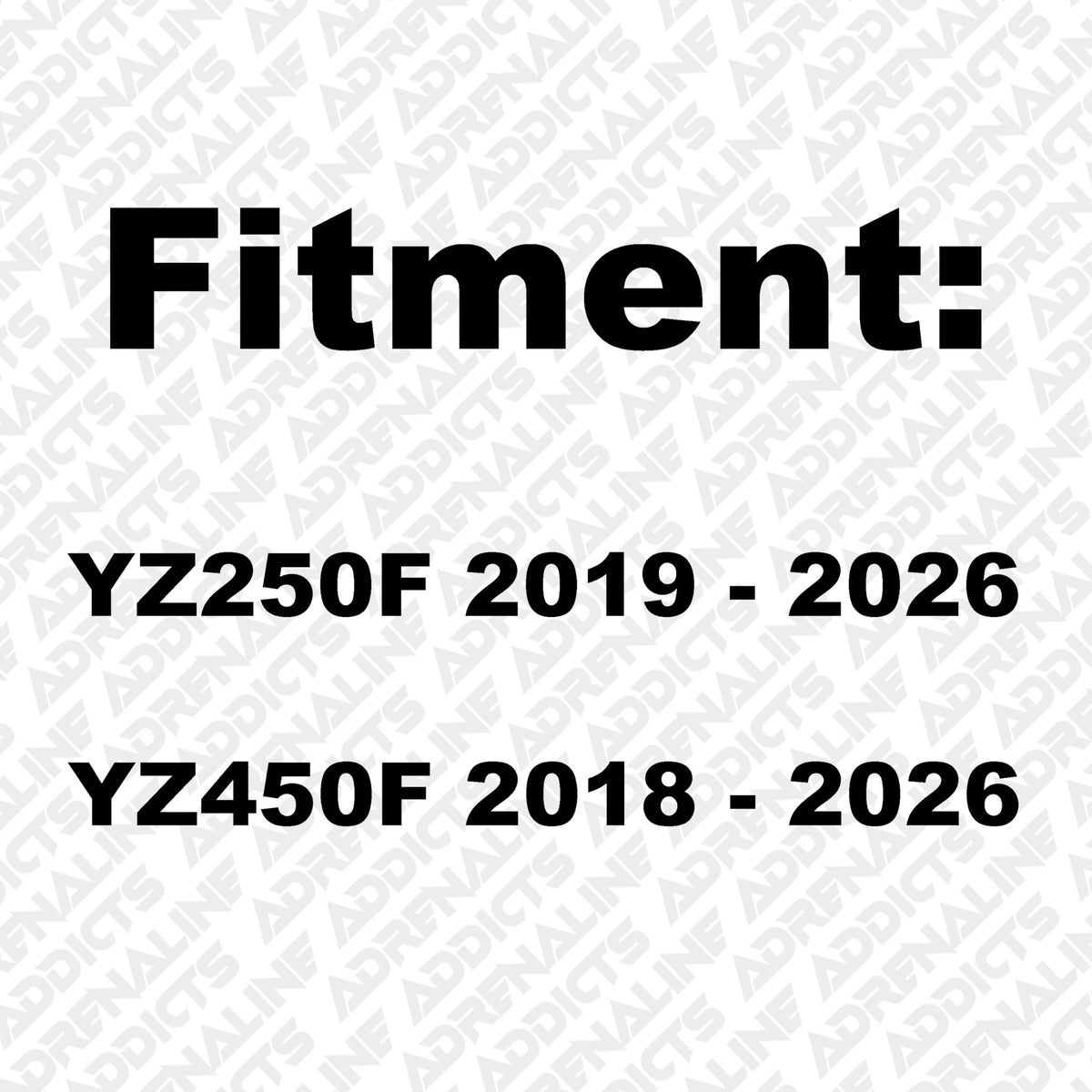 Yamaha YZ250F YZ450F Rubberized Frame Grip Tape/Guard │(Fits: 2018-2026) 2 Pairs - Gray
