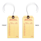 Fire Extinguisher Monthly Inspection Tags, Box of 100