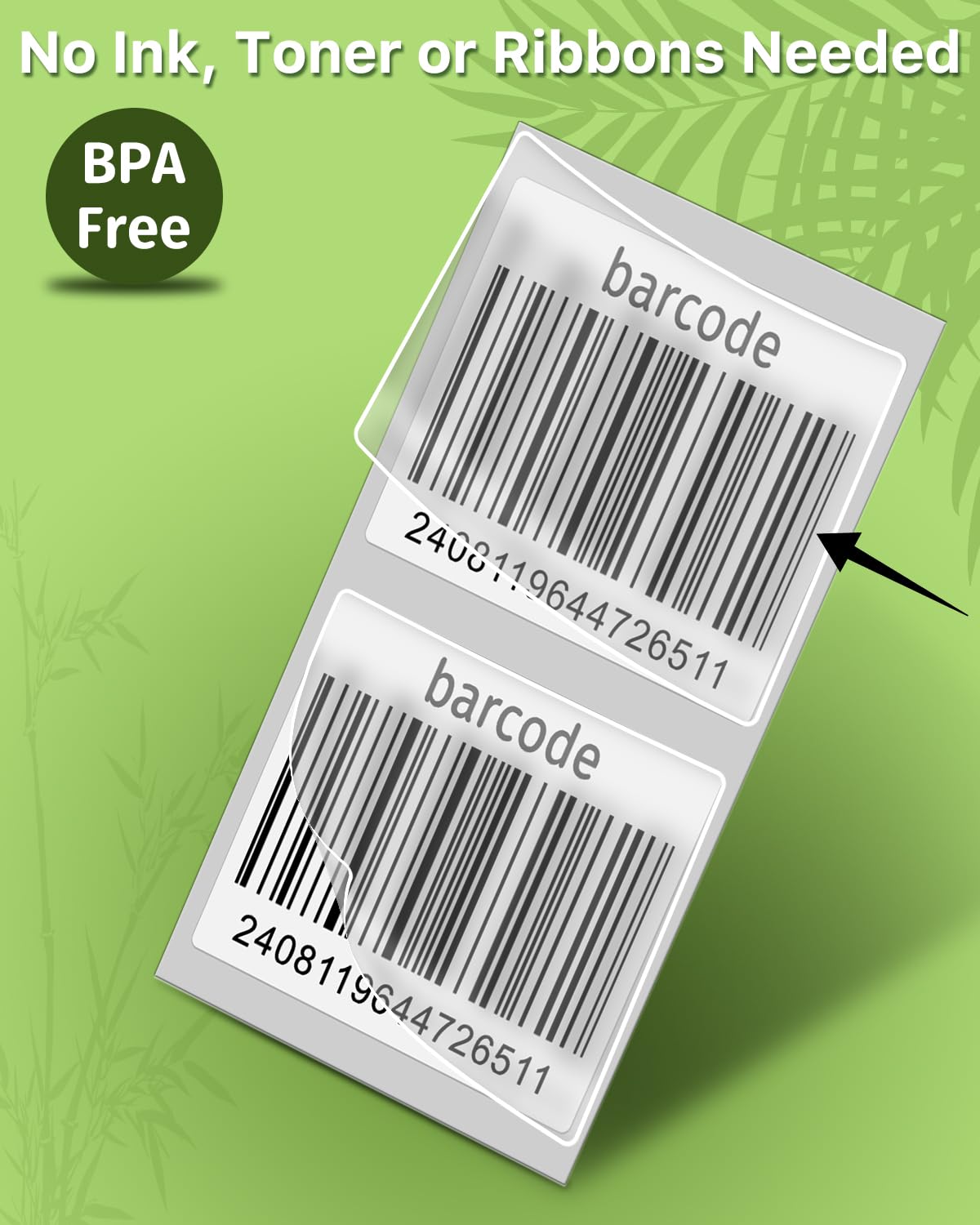 iEager M110 Thermal Labels, 1.57"x1.18" (40x30mm) Label Stickers Self-Adhesive Sticker for M120/M110/M110s/M200/M220 Label Maker, 90 Stickers/Roll, Set of 2, White 2 Rolls 40*30mm