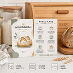 100 Sourdough Bread Care Instruction Cards, 2 x 3.5 in