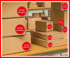 Do Not Inventory Labels 2 inch Do Not Inventory Stickers for Quality Red with White Round Circle Dots Control,Inventory,Warehouse 500 pcs per Roll