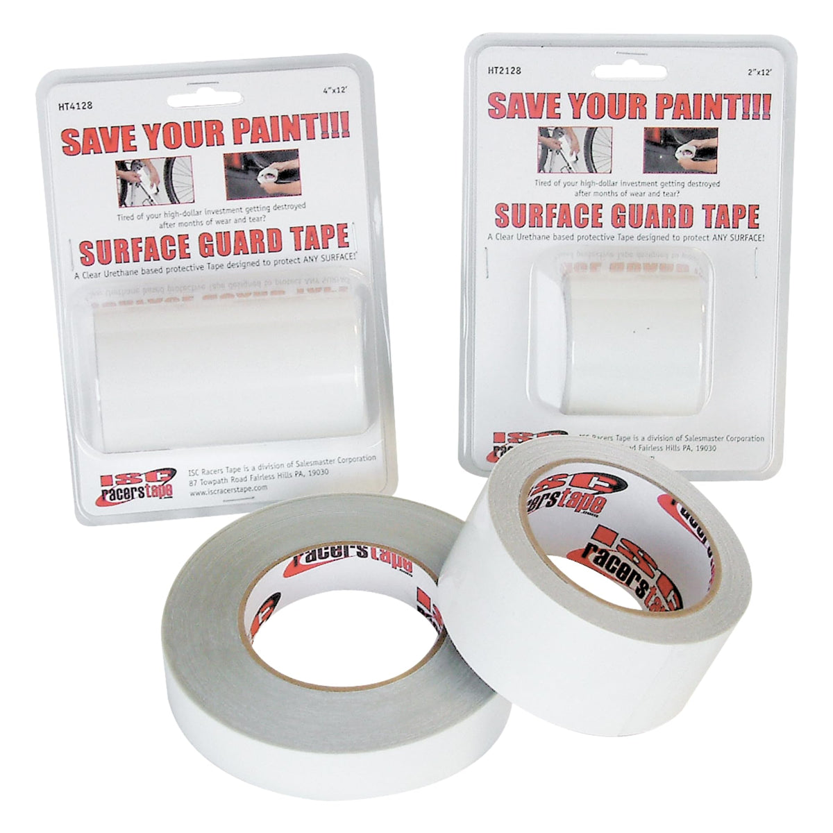 ISC Helicopter-OG Surface Guard Tape (8 mil Outdoor Grade): 4 in. x 12 ft. (Transparent)