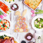 Garneck Bunny Charcuterie Board: 28.5 cm Wooden Easter Tray