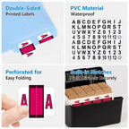 1512 Pcs Alphabet Labels for File Folders A to Z Labels File Organization A to Z Set with File Box 221