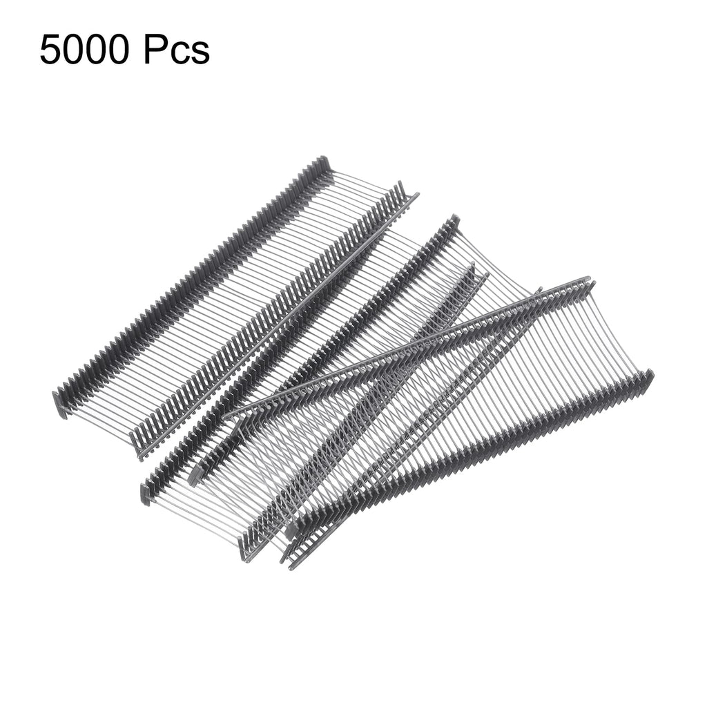 uxcell 5000pcs Standard Tagging Gun Fasteners 25mm Plastic Tag Gray
