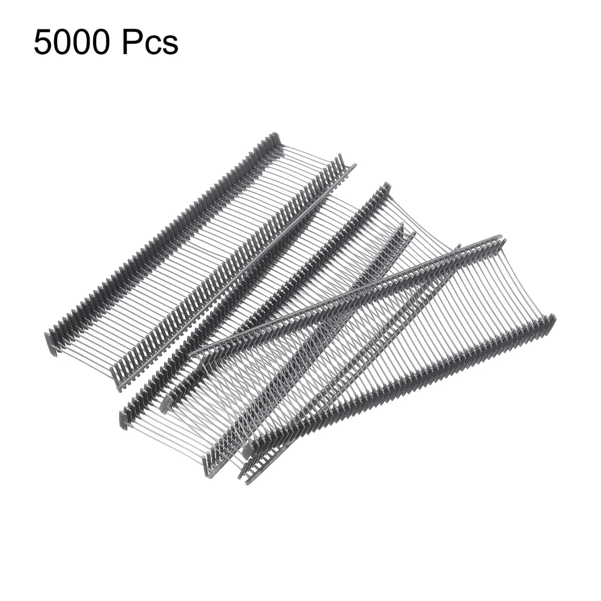 uxcell 5000pcs Standard Tagging Gun Fasteners 25mm Plastic Tag Gray