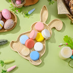 Garneck Bunny Charcuterie Board: 28.5 cm Wooden Easter Tray