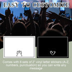Briwooody 2 Pack 24x16 Inch Bottle Service Sign with Letter Stickers Props