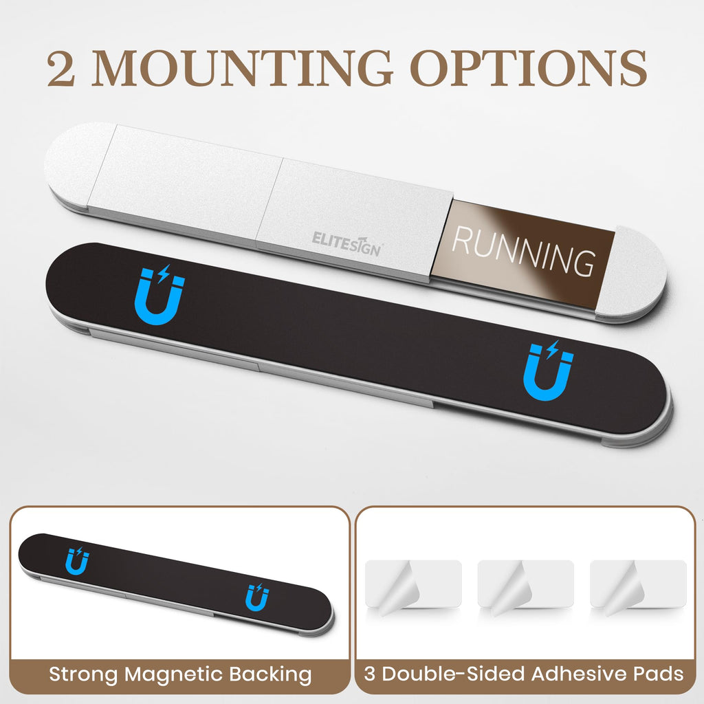 3 Status Dishwasher Clean Dirty Running Sign, Aluminum Dishwasher Magnet Silver - 3 Options