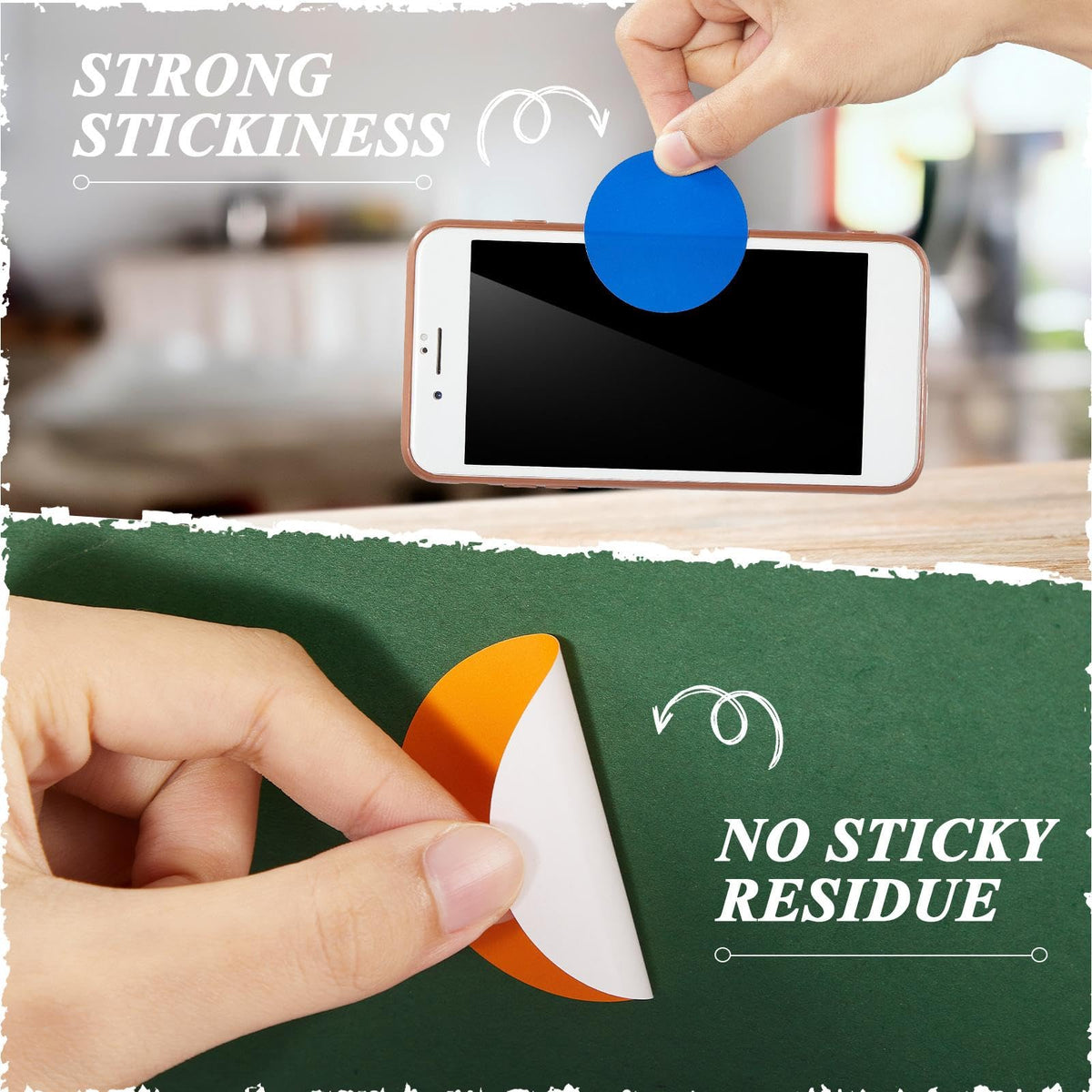 Zonon 1200 Pieces 2 Inch Colored Dot Stickers 10 Color Printable & Writable
