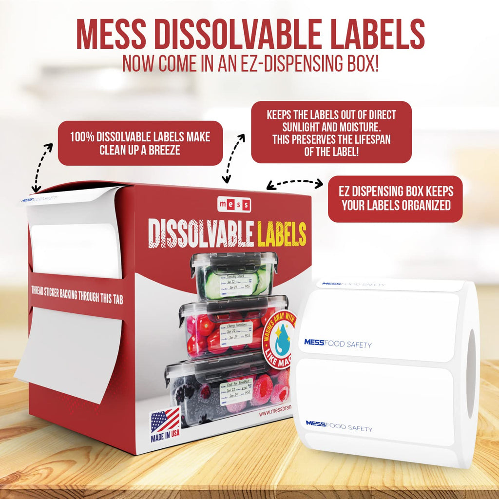 Canning Kit - Blank 1x2 500/Roll - 1x3 200/Roll - Dissolvable Food Labels