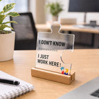 But did you document it 10 Pack different Employee Appreciation Gifts Bulk, Acrylic Puzzle Piece Desk Sign with Wooden Base - Funny Office Desk Decor, Thank You Gifts for Coworkers