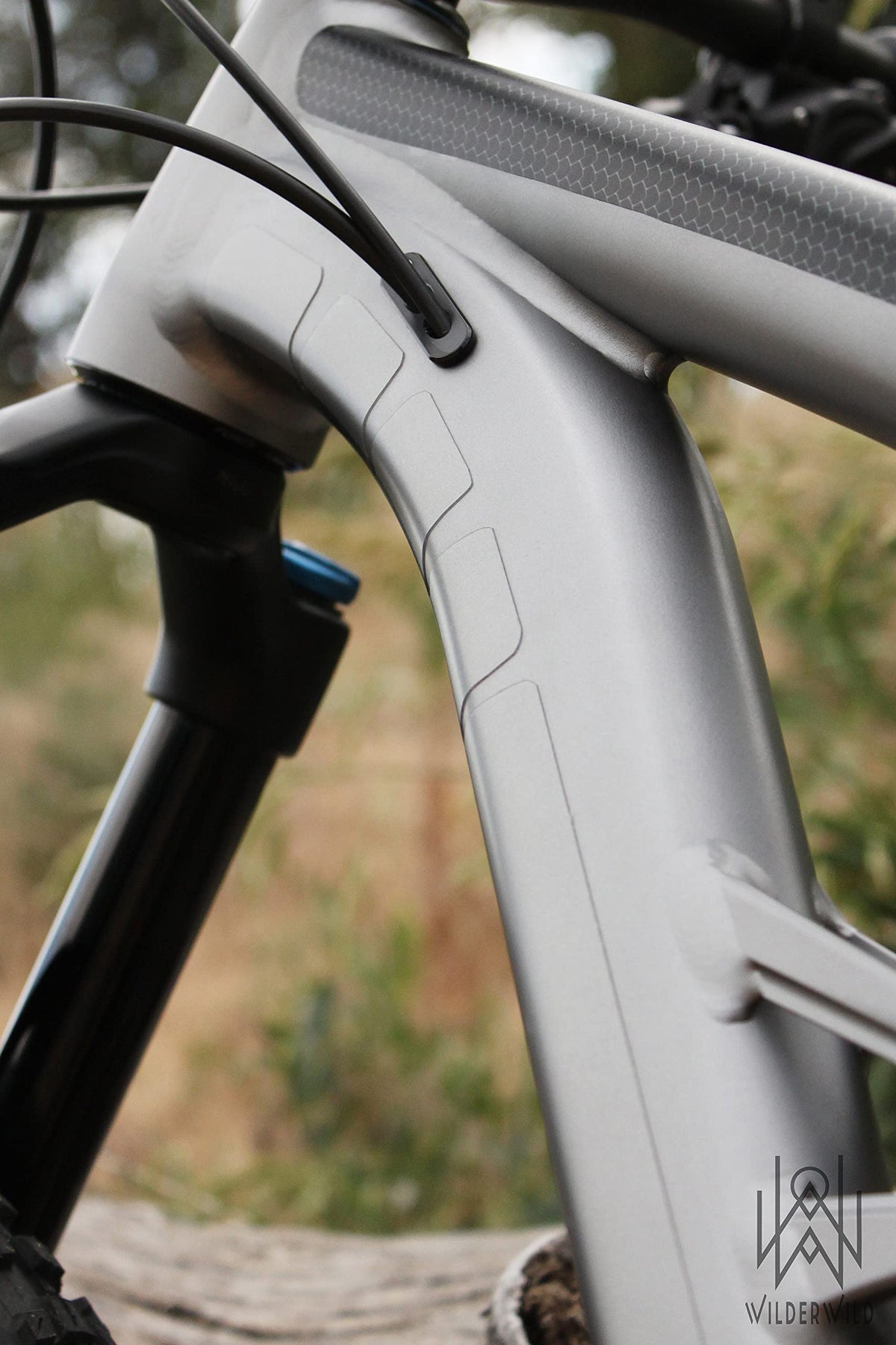 Bike Frame Protection Tape- High Impact Clear Vinyl Wrap Includes Tool (4”x72) Bicycle Frame Protector, Mountain Bike Frame Guard Chainstay Protector (Clear) Clear Matte