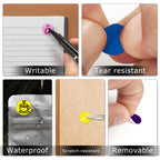 10 Colors Round Labels 1/2 Inch & 3/4 Inch Bundled