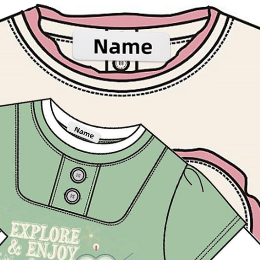 90 No BPA Clothing Labels for Kids Name Tags Sticker No-Iron Clothing Label Self-Adhesive Name Fabric Sticker Suitable for Day Care Sanatorium Articles Can Be Cleaned and Dried 90