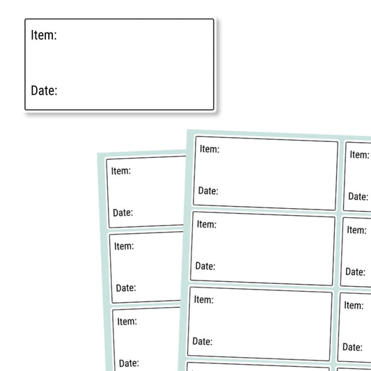 200 Pieces, 2" x 1", Removable Food Labels for Freezer Storage, Date Stickers to Write On 200 Pack