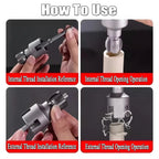 PVC Pipe Threading Tool Set for 1/2-inch,3/4-inch,and 1-inch Pipes, 3-Pack