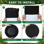 3 Set Forest Dessert Table Display Green Brown Spandex Cylinder Stand Cover Green brown and black
