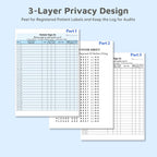 Patient Sign in Sheets, HIPAA Compliant Medical Forms with Peel-Off Labels 30
