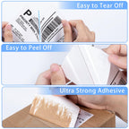 Phomemo 4X6 Thermal Labels - Shipping Labels, Thermal Printer Label, Roll Label for Shipping Label, Address, Mail, Compatible with Zebra, Munbyn, Rollo, Polono, Nelko, Pack of 500, White White-500 4x6-Roll