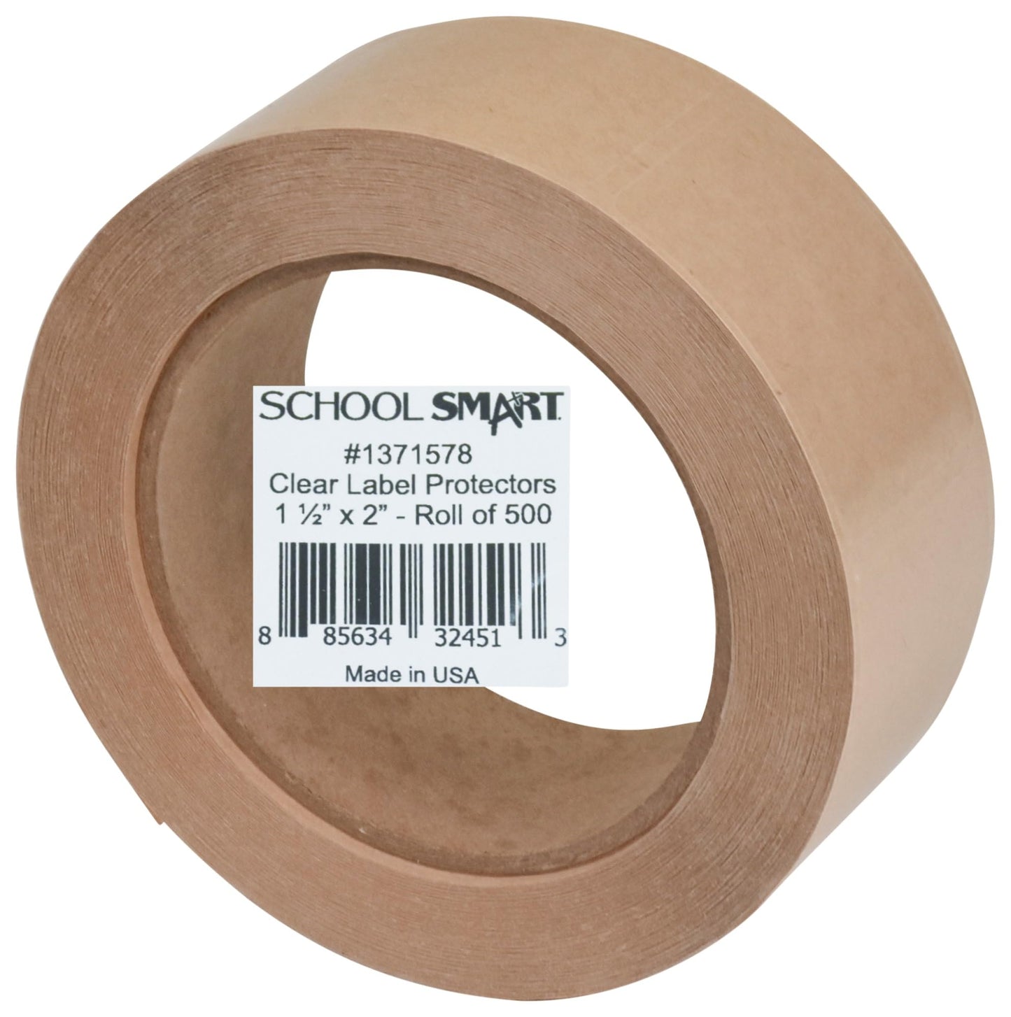 KAPCO - LP008 Kapco Vinyl Label Protectors, Round, 1-1/2 x 2 Inches, Clear, Pack of 500 - 1371578