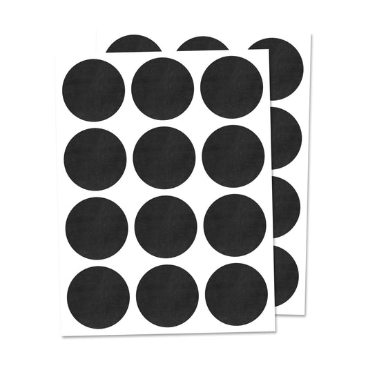 300 Pack, 1" Round Chalkboard Labels Stickers, Erasable and Reusable 1" Diameter