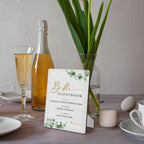 Bible Guest Book Sign 5"X7", Wedding Bible Guest Book Wooden Stand Sign, Wedding Table Decor for Ceremony & Reception (Green Leaves, 5x7 Inch) 5"X7" Green Leaves
