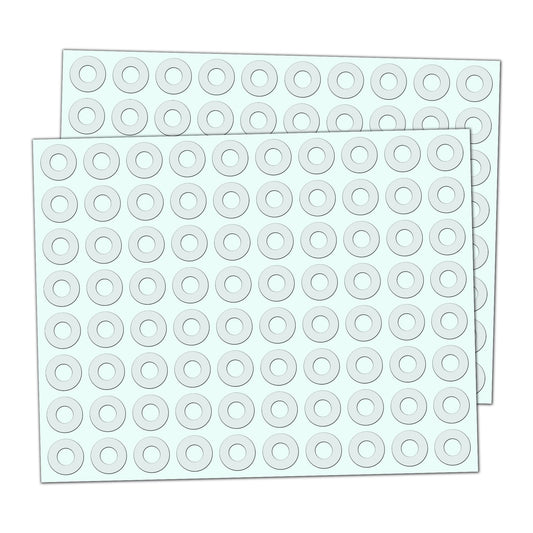 2000 Pack, Clear Hole Reinforcement Stickers, Transparent - 0.25"