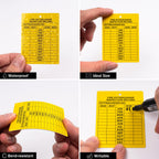 100 Pack Fire Extinguisher Inspection Tags 2026-2029 Plastic