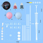 4 Sets Gender Reveal Balloons Stand Kit for Table Pink Blue