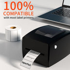 2x1inch Direct Thermal Label Paper for Barcodes, Shipping, 1000 Labels Per Roll White, Compatible with Rollo Label Printer & Zebra Desktop Printers 2" x 1"