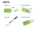 Lucky Line Key Tag w/Ball Chain Clear 100/box (2010010)