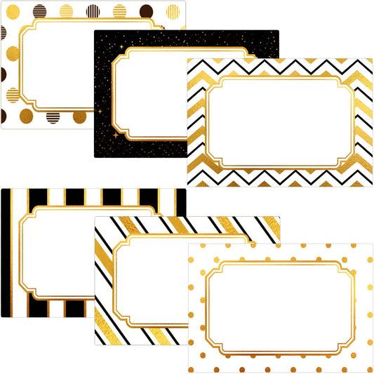 240PCS Gold Foil Name Tags Stickers for Party Large Size (3.7" x 2.3") Christmas Name Tag Labels for Present Name Tags for Christmas Gifts Party Home Office Name Tags Stickers for Themed Party 240 count