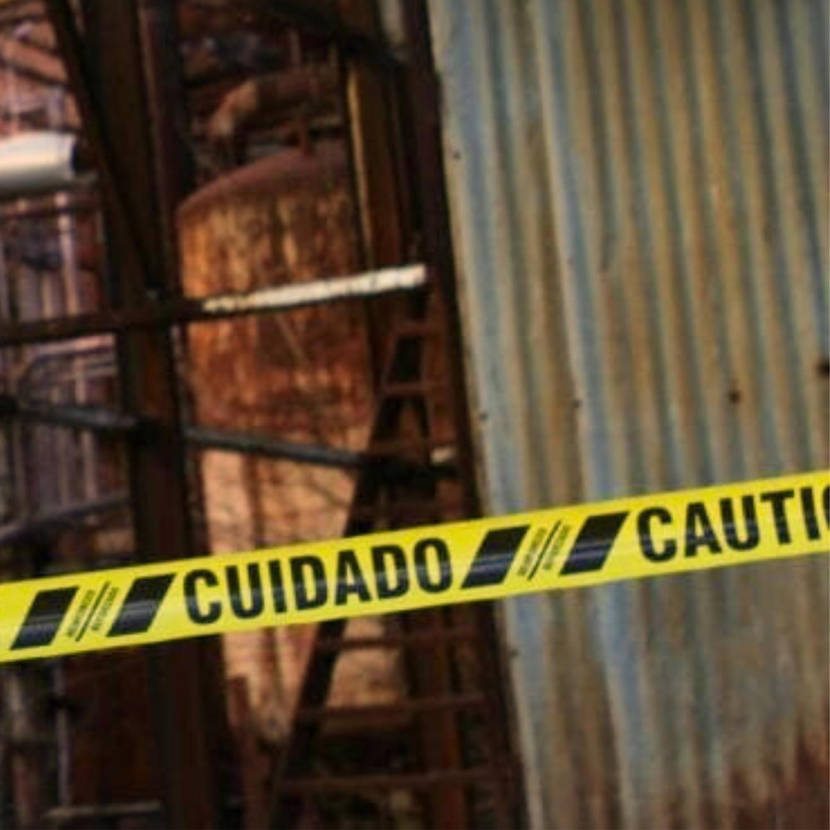 Reinforced Barricade Tape, 3 in x 500 ft, Caution/Cuidado, Yellow