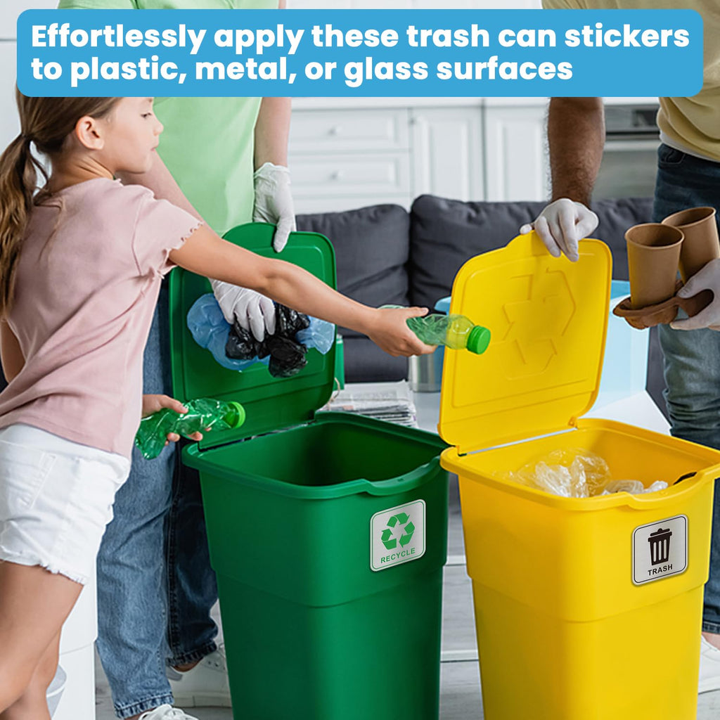 Trash and Recycle Signs