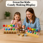 2 Pack Cake Pop Stand, Gold Metal Lollipop Display Holder Stand, 12 Holes Cake Pop Drying Stand, Cake Stand for Wedding, Birthday Party Dessert Table Candy Decorative