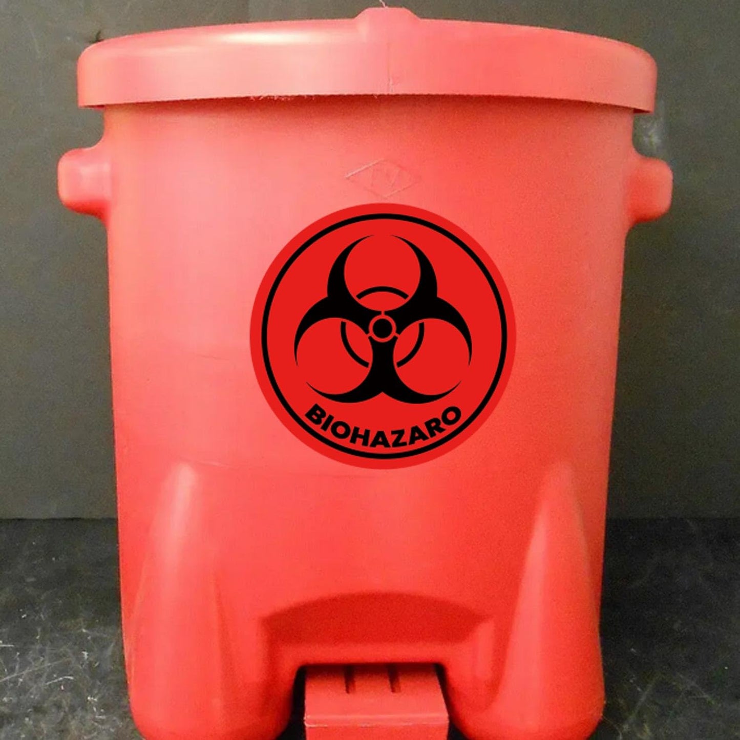 1 Inch Biohazard Stickers Waterproof Biohazard Warning Hazard Labels - Universal Biohazard Symbol Vinyl Hazardous Materials Warning Stickers for Labs, Hospitals and Industrial Use 300 Pcs (1inch) 1inch