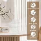 PATIKIL 3 Tier Greeting Card Display Stand, Acrylic Cards Rotating Display Stand Spinning Postcard Rack for Postcard Photo Rack Desk Book Stamp, Clear