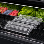 PartyKindom Food Display Riser Layer Plastic for Supermarket Cold