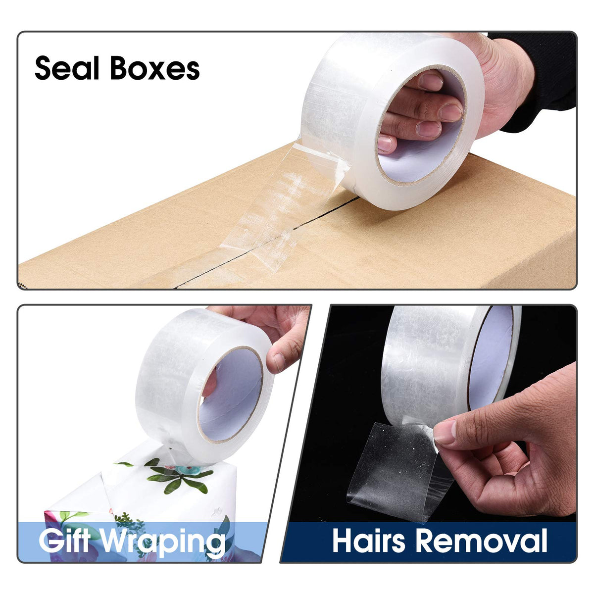 Pacific Mailer Clear Packing Tape, 2 Inch Wide, 2.0mil Thickness, 110 Yard Per Roll [Pack of 36 Rolls] 36-Pack, 110Yd, 2inch